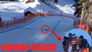 HORROR STURZ/CRASH Wengen Abfahrt 2024: Marco Kohler