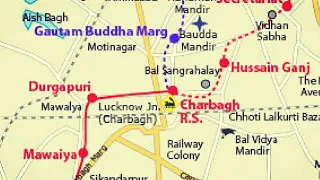 Lucknow Metro Route Map