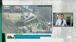 Acidente com ônibus de torcedores do Corinthians deixa mortos na Grande BH