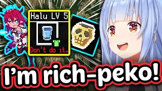 Pekora Tries The OP IRyS Coin Farming Strategy In Holocure 【ENG Sub Hololive】