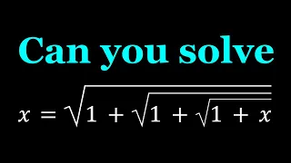 Solving A Radical Equation | Math Olympiads