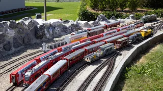 Gauge G driving day August 2022 - train ride on our LGB garden railroad