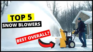 Top 5 Best Snow Blowers in 2024 For Personal & Commercial Use (Buying Guide & Review)