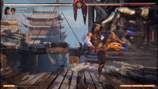 MK1 LIU KANG 538.09 WALL KOMBO (NO KAMEO) #mortalkombat #shorts