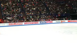 MIRAI NAGASU WARM-UP BEFORE FS - WORLD FIGURE SKATING CHAMPIONSHIPS 2018