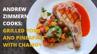 Andrew Zimmern Cooks: Grilled Pork and Pineapple with Chamoy