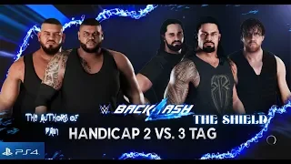 WWE 2K18 - THE AUTHORS OF PAIN VS THE SHIELD HANDICAD 2 VS 3 ELIMINATION MATCH