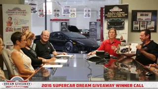 Winner's Notification for Super Car Dream Giveaway-Career Army Man Wins!