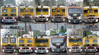 [30 in 1] Amazing multicolored different model EMU local trains at Palta Station I Kolkata Trains