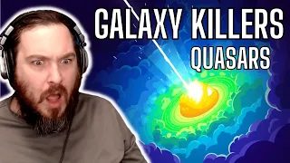 MOST DESTRUCTIVE EVENT EVER?! The Black Hole That Kills Galaxies - Quasars [Reaction]