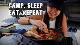 Camping makes me EAT and EAT | Solo RTT Camping | Zakka Campsite Cameron | NITECORE EMR30SE