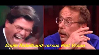 Piet Vroon krijgt ruzie met Emile Ratelband tijdens live tv-uitzending Kopspijkers (september 1997)