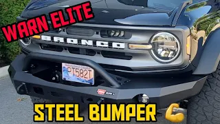 HOW TO INSTALL AFTERMARKET FRONT BUMPER ON YOUR FORD BRONCO *2022 BIG BEND BUILD*