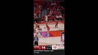 Jayden Epps Gets the Tough Bucket to Fall vs. Wisconsin | Illinois Men's Basketball