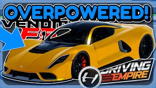 The HENNESSEY VENOM F5 IS WAY TOO OVERPOWERED!! | Driving Empire - Roblox