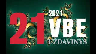 21 uždavinys | VBE 2021