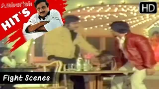 Shanker Nag Fight With Ambrish Barjari In Bar | Best Action Scenes | Bate Kannada Movie