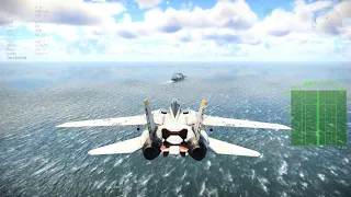 F-14 carrier landing in warthunder.