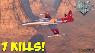 World of Warplanes | Lockheed F-94D Starfire | 7 KILLS - Replay Gameplay 1080p 60 fps