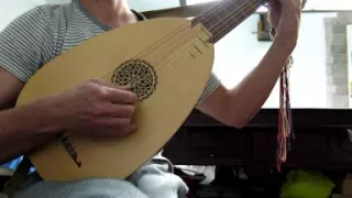 John Dowland: "What If A Day". A practise video with my modified EMS lute