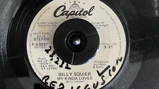 My Kinda Lover by Billy Squier S97303 45 rpm TEST pressing