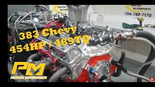 Bobby's 383 small block Chevy stroker on the dyno