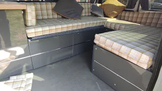 How to build a 'budget' U shape bed/seating less than £400. VW Transporter Camper