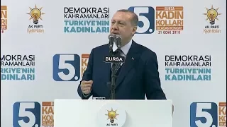 Erdoğan'dan salonu ayağa kaldıran şiir