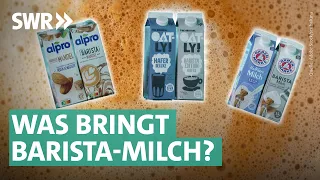 Barista-Milch und -Milchalternativen: Welche machen guten Schaum? | Marktcheck SWR