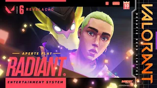 APERTE PLAY  // Trailer da linha de skins Radiant Entertainment System – VALORANT