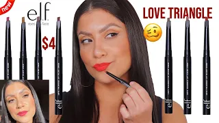 E.L.F. LOVE TRIANGLE LIP FILLER LINER REVIEW + NATURAL LIGHTING LIP SWATCHES | MagdalineJanet