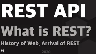 REST API Series | Tutorial 1 : What is REST? | History of Web and Arrival of REST