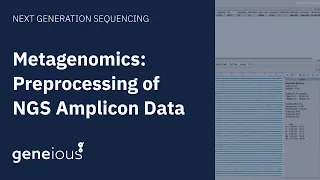 Metagenomic: Preprocess NGS Amplicon Data in Geneious Prime