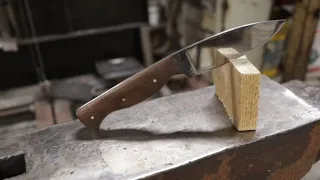 Making A Truly Hand-Forged Hunting Knife Start to Finish