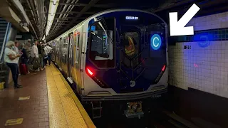 NYC | Open-Gangway R211T C train doing Burn-In Testing