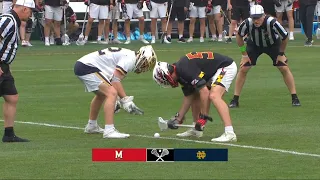 Notre Dame vs Maryland | Faceoff Highlights | National Championship | Mens College Lacrosse 5/27/24