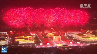 Breathtaking fireworks show celebrates new China's 70th anniversary