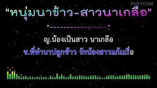 หนุ่มนาข้าว สาวนาเกลือ - คาราโอเกะ Midi Karaoke Cover |120/Eb