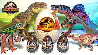 Hatch Giant Jurassic World Dominion Dinosaur Egg - Spinosaurus, Majungasaurus, Carnotaurus, T-Rex