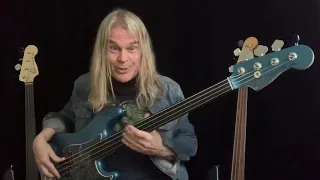 Tony Franklin demonstrates Sliding Harmonics on the Fretless Bass
