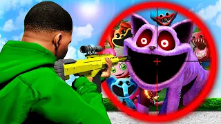 Ich JAGE alle POPPY PLAYTIME 3 Monster in GTA 5!🐈‍⬛ (CATNAP, HUGGY, DOGDAY)