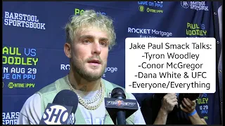 Jake Paul Smack Talks Tyron Woodley, Dumps On Conor McGregor After UFC 264, Trolls Dana About Money