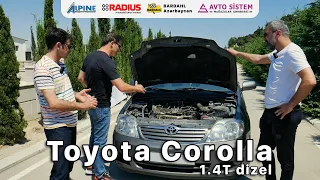 1.4 DİZEL COROLLA NECƏ MAŞINDIR?