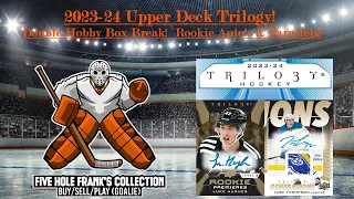 2023-24 Upper Deck Trilogy Double Hobby Box Break!  Not a Huge Fan of Trilogy, Decent Boxes!