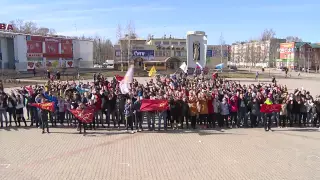 Эжва - всероссийский флэшмоб "День победы"