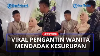 VIRAL Video Pengantin Wanita Diduga Kesurupan di Pelaminan Tamu Ikutan Panik