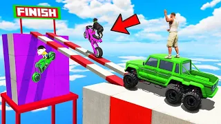 Gta5: Franklin tried impossible mega ramp challenge in gta 5|| mega ramp challenge in hindi