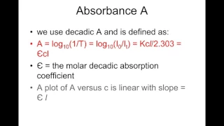 CHE342 L1 Introduction to spectroscopy and photochemistry