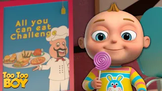 Too Too Boy | Can You Eat Challenge  | Videogyan Kids Shows | Funny Cartoons | Comedy Series