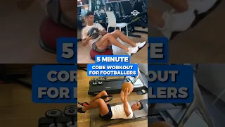 5 Minute Core Workout for Footballers #shorts